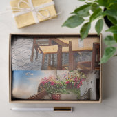 Een Italiaanse Street Scene Ephemera Design Series Tissuepapier (Geschenk)