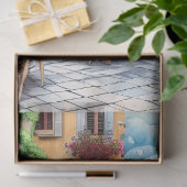 Een Italiaanse Street Scene Ephemera Design Series Tissuepapier (Geschenk)