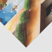 Een Italiaanse Street Scene Ephemera Design Series Tissuepapier (Detail)