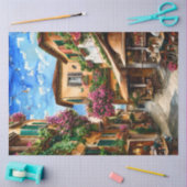 Een Italiaanse Street Scene Ephemera Design Series Tissuepapier (Craft)