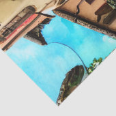 Een Italiaanse Street Scene Ephemera Design Series Tissuepapier (Detail)