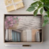 Een Italiaanse Street Scene Ephemera Design Series Tissuepapier (Geschenk)