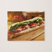 Een Italiaanse sub-sandwich met 2 Legpuzzel (Horizontaal)