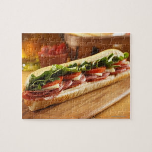Een Italiaanse sub-sandwich met 2 Legpuzzel