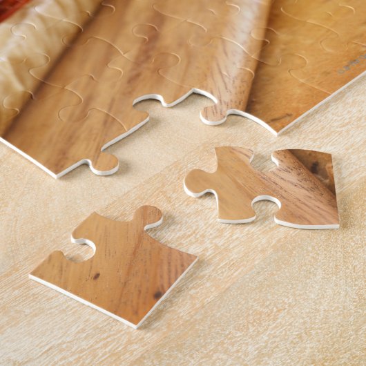 Een Italiaanse sub-sandwich met 2 Legpuzzel (Zijkant)