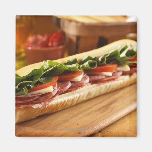 Een Italiaanse sub-sandwich met 2 Magneet