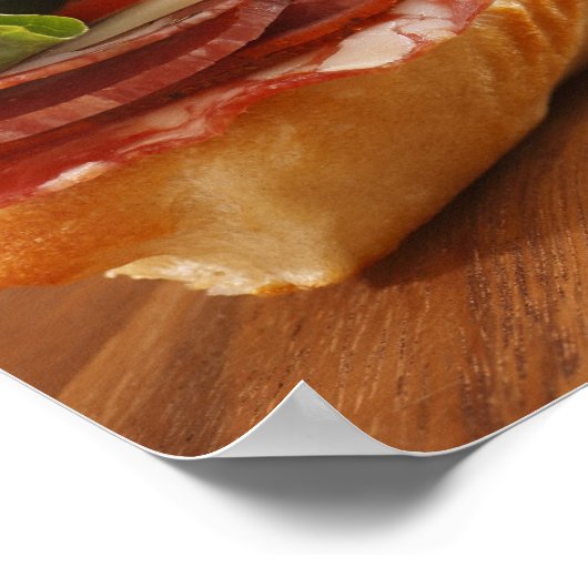 Een Italiaanse sub-sandwich met 2 Poster (Hoek)