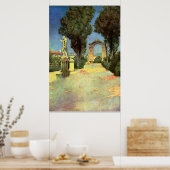 Een Italiaanse tuin van Maxfield Parrish Poster (Keuken)