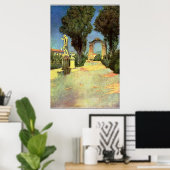 Een Italiaanse tuin van Maxfield Parrish Poster (Thuiskantoor)