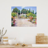 Een Italiaanse tuin - William Merritt Chase Poster (Keuken)