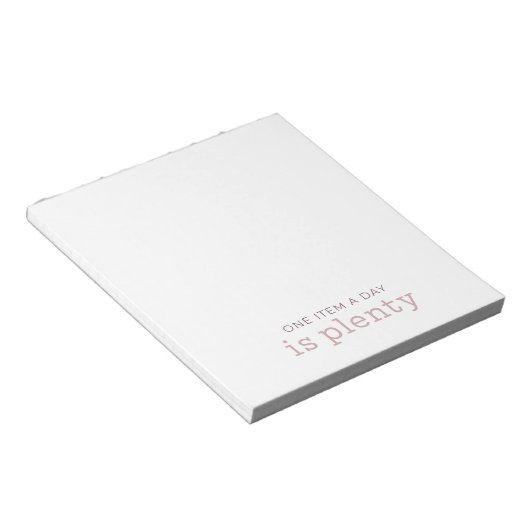 Een item per dag is veel Notitieblok - Stille opst (Schuin)