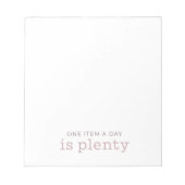 Een item per dag is veel Notitieblok - Stille opst (Voorkant)