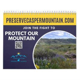 Een jaar aan de voet van Casper Mountain Calendar Kalender