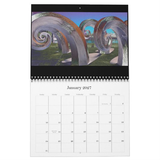 Een jaar Afbeelding Kalender (Jan 2027)