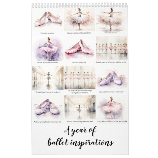 Een jaar ballet inspiratie kalender (Hoes)