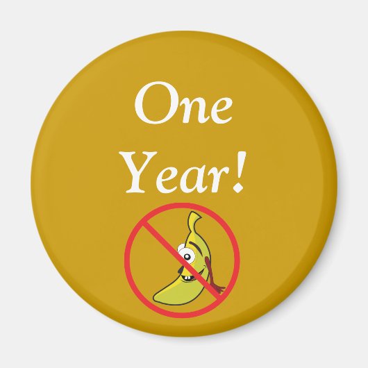 Een jaar Bananahead Gratis Magneet (Voorkant)