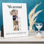 Een jaar bruiloft Jubileum Fotoplaat (Zijkant)