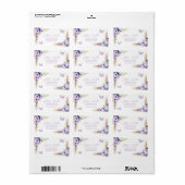 Een jaar Fluttered Butterfly 1e verjaardag adres Etiket (Full Sheet)