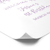 Een jaar Fluttered Butterfly 1e verjaardag Welkom Poster (Hoek)