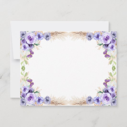 Een jaar Fluttered Butterfly Eerste Verjaardag Blo Bedankkaart (Achterkant)