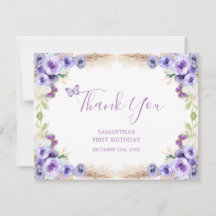 Een jaar Fluttered Butterfly Eerste Verjaardag Blo