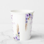 Een jaar Fluttered Butterfly Eerste Verjaardag Blo Papieren Bekers (Rechts)