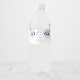 Een jaar Fluttered Butterfly Eerste Verjaardag Blo Waterfles Etiket