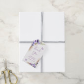 Een jaar Fluttered Butterfly Verjaardag Bedankt Cadeaulabel (Met Touw)