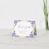 Een jaar gefladder vlinder gevouwen dank u bedankkaart (Voorkant)