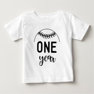 Eén Jaar Honkbal Baby Mijlpaal -
