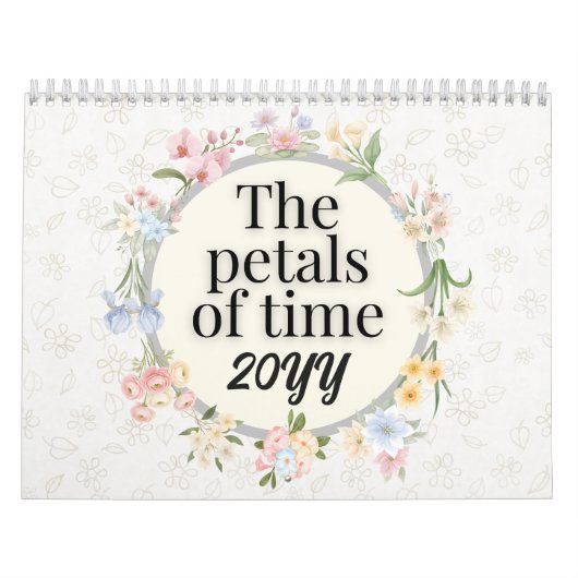 Een jaar in bloei: esthetisch bloemengeschenk kalender (Hoes)