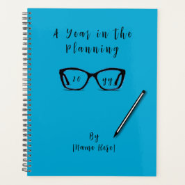 "Een jaar in de planning" Spectacles & Pencil Blue Planner