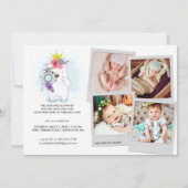 Eén jaar in een Flash | Foto-Collage-uitnodiging Kaart (Voorkant)