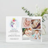 Eén jaar in een Flash | Foto-Collage-uitnodiging Kaart (Staand voorkant)