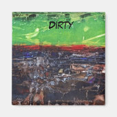 "Een jaar in het land" Abstracte wasmachine Magnet (Voorkant)