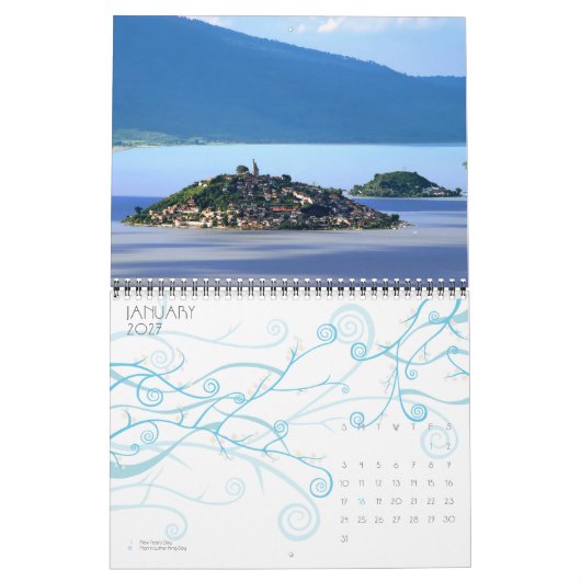 Een jaar in Patzcuaro, Mexico Kalender (Jan 2027)
