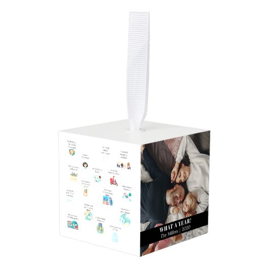 Een jaar in review 2020-keepaardfoto decoratie (Voorkant hoekig)