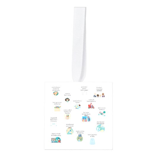 Een jaar in review 2020-keepaardfoto decoratie (Voorkant)