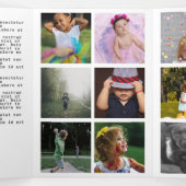 Een jaar in Review Holiday Foto Collage Drieluik Wenskaart (Binnenkant midden)