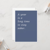 Een jaar is lang kaart (Voorkant / Achterkant in situ)