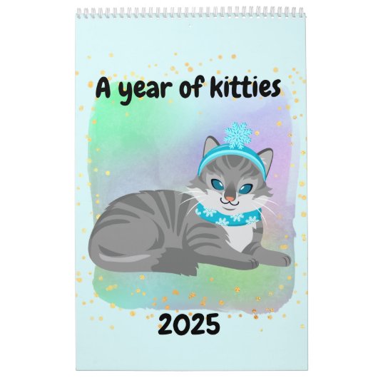Een jaar kinderagenda voor Katten Kalender (Hoes)