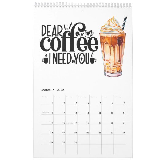 Een jaar koffie inspiraties kalender (Mar 2026)