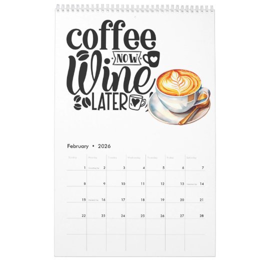 Een jaar koffie inspiraties kalender (Feb 2026)
