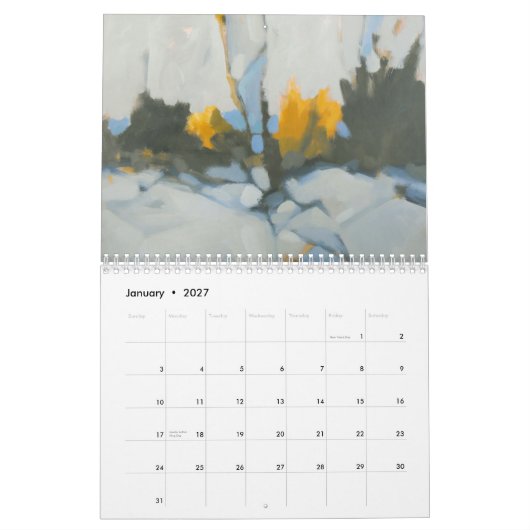 Eén jaar kunst in Maine Kalender (Jan 2027)