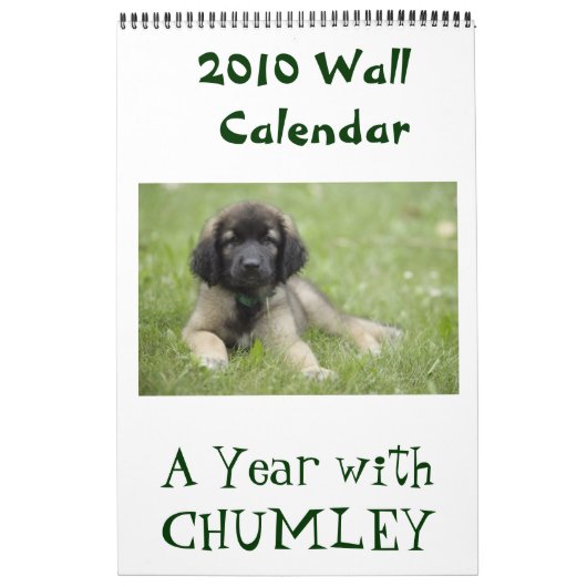 Een jaar met Chumley 2010 Wall Calendar Kalender (Hoes)