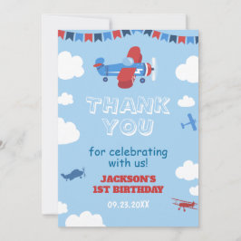 Eén jaar na de geboorte van het vliegtuig heeft Sk Bedankkaart