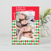 Een jaar om Argyle Christmas Holiday Foto te ontho (Staand voorkant)