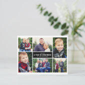 Een jaar om de Happy New Year Photo Collage te ont Feestdagenkaart (Staand voorkant)