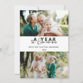 Een jaar om de moderne minimale multi-foto te onth (Voorkant)