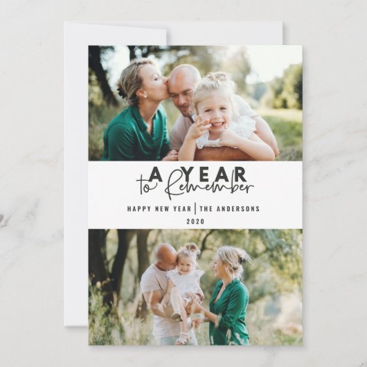 Een jaar om de moderne minimale multi-foto te onth (Voorkant)